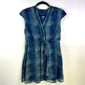 Converse Blue and White Patterned Midi Dress